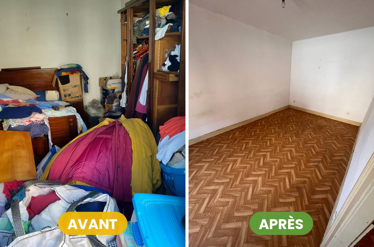Débarras de maison en Alsace, avant et après